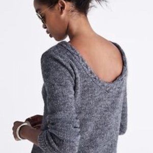 Madewell et Sezane Brigitte v-back cropped sweater